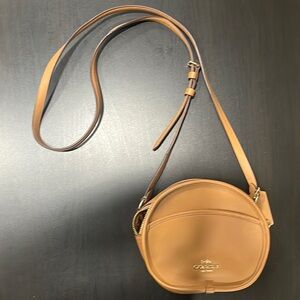 COACH canteen leather crossbody bag in brown, limited edition